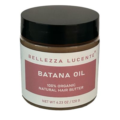Bellezza Lucente Batana Oil Butter  Natural Hair Moisturizer for Dry, Damaged Hair and Hair Growth  4oz