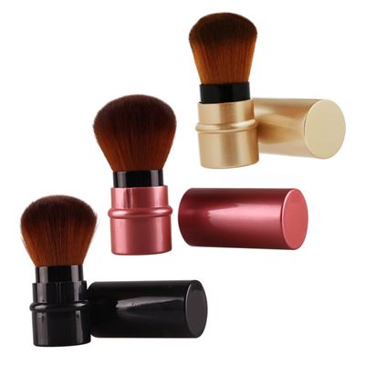 Baluue 3pcs Portable Foundation Makeup Brush Travel Applicator for Face Makeup Includes Chic Red Colors Professional Cosmetic Tool for Full Coverage Blending