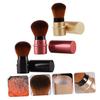 Baluue 3pcs Portable Foundation Makeup Brush Travel Applicator for Face Makeup Includes Chic Red Colors Professional Cosmetic Tool for Full Coverage Blending view 4