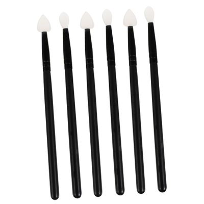 Baluue 6pcs Silicone Makeup Brush for Precision Application Lip and Eyeshadow Brushes for for Home and Salon Skin-friendly Materials