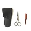 NOLITOY 2sets Stainless Steel Eyebrow Trimmer Grooming Kit for Men Mustache Scissors Beard Cutting Shears Hair Trimmers Hair Care Accessory view 3