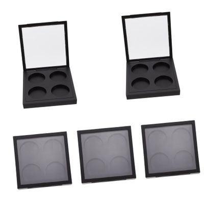 Baluue 5pcs Magnetic Empty Eyeshadow Storage Boxes Cover Compact Makeup Palette for Travel and Daily Use Lightweight and Design