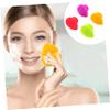 Baluue 4pcs Silicone Face Scrubbers Brushes for Deep Cleaning Soft and Elastic Facial Exfoliators Green Red Orange for Home and Travel Use view 2