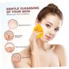 Baluue 4pcs Silicone Face Scrubbers Brushes for Deep Cleaning Soft and Elastic Facial Exfoliators Green Red Orange for Home and Travel Use view 4