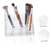 Baluue Acrylic Makeup Storage Organizer Multi Grids Transparent Cosmetic Display Box for Vanity and Bathroom Stylish Makeup Holder for Brushes and Accessories and Elegant Design view 3