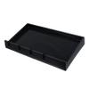 Baluue Salon Clippers Organizer Tray Anti-Slip Barber Clipper Holder Durable Material Notches for Easy Storage Professional Hair Trimmer Display Case Black view 1