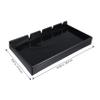 Baluue Salon Clippers Organizer Tray Anti-Slip Barber Clipper Holder Durable Material Notches for Easy Storage Professional Hair Trimmer Display Case Black view 4