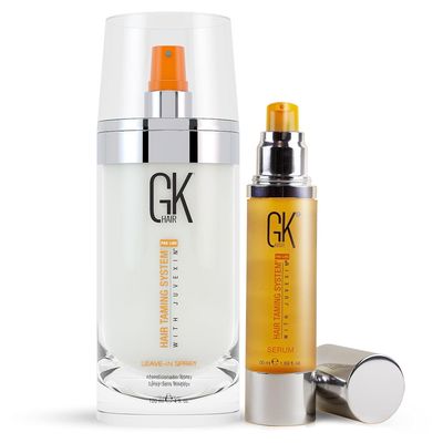 GK HAIR Leave-in Spray Hair Detangler 4 Oz Unisex Smoothing 100% Pure Organic Argan Oil Serum 1.69 Fl Oz