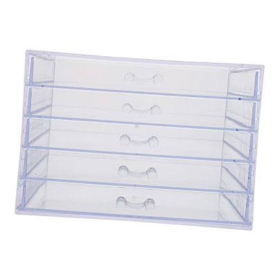Baluue Acrylic Nail Products Storage Box Multi-functional Organizer for Nail Art Tools Transparent Design for Easy Identification Compact and Practical for Home Salon Use