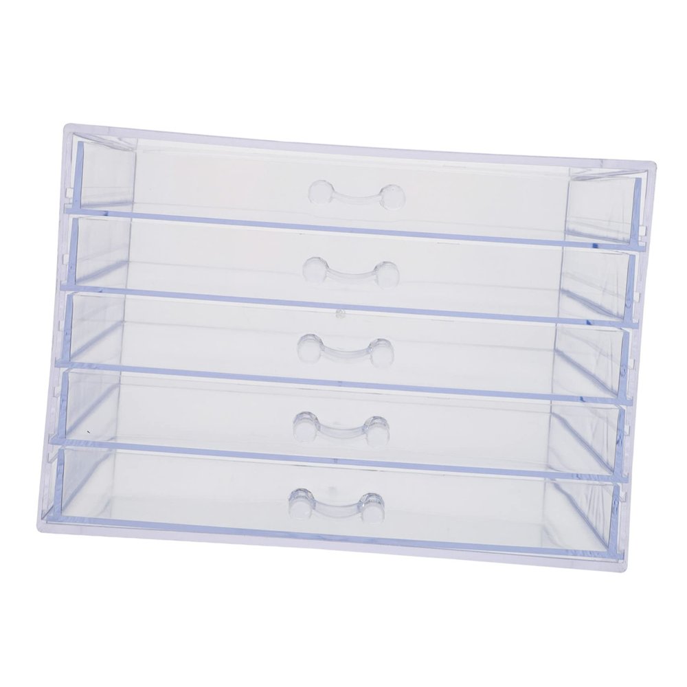 Baluue Acrylic Nail Products Storage Box Multi-functional Organizer for Nail Art Tools Transparent Design for Easy Identification Compact and Practical for Home Salon Use