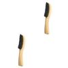 Gogogmee 2pcs Handle Beard Brush Portable Handle Grooming Tool for Beard Cleaning Barber Shop Solid for Easy Use and Care view 1