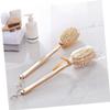 KOMBIUDA Long Handle Back Scrubber Double-Sided Body Exfoliating Brush for Shower Gentle Skin Massage and Deep Cleansing for Self Back Washing and Bathing Accessory view 2