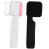 Baluue 2pcs Soft Silicone Facial Cleansing Brush Manual Exfoliating Face Scrubber for Smooth Skin Dual-Sided Face Wash Brush White Black view 1