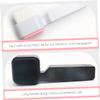 Baluue 2pcs Soft Silicone Facial Cleansing Brush Manual Exfoliating Face Scrubber for Smooth Skin Dual-Sided Face Wash Brush White Black view 4