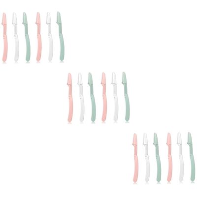 Healeved 18pcs Portable Eyebrow Trimmer Face Hair Remover for Women Brow Shaping Tool Professional Razor
