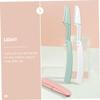 Healeved 18pcs Portable Eyebrow Trimmer Face Hair Remover for Women Brow Shaping Tool Professional Razor view 3