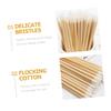 Baluue 100pcs Lip Brush Makeup Tools Wooden Handle Lipstick Applicators for Lipstick Eyelash Makeups Lip Gloss Wand view 2