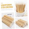 Baluue 100pcs Lip Brush Makeup Tools Wooden Handle Lipstick Applicators for Lipstick Eyelash Makeups Lip Gloss Wand view 3
