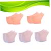 Anneome 5pairs Medical Grade Silicone Heel Covers Heel Socks for Dry Cracked Repair Gel Pads for Shoes for Pain Relief view 4
