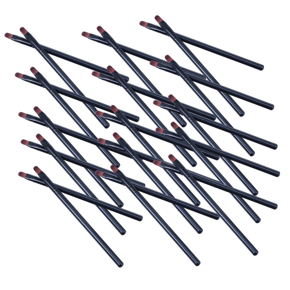Baluue 50pcs Lip Brush Portable Multi-function Lipstick Applicator for Professional and Home Use Silky Bristles for Precise Lip Makeup for Cosmetic Shops and Studios