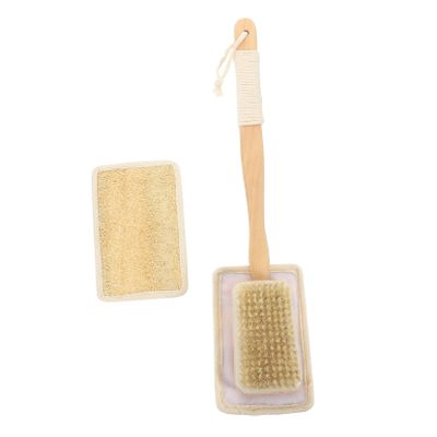 BCOATH 1set Handle Bath Exfoliating Brush for Back Scrubbing Ergonomic Design Body Bathing Tool Comfortable and Convenient Bathroom Supply