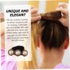 Baluue 4pcs Bun Maker Set Simple Donut Hair Jewelry for Elegant Hairstyles Includes Shell Flower and Design for Effortless Styling view 4