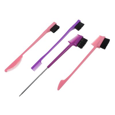 Baluue 4pcs Eyebrow Brush Eyelash Comb Makeup Grooming Tool for Women Eyebrow Comb Brow Tool for Beauty Shops Random Color