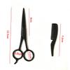 minkissy 3pcs Beard Care Tool Set Stainless Trimming Scissors Apricot Leather Sheath Small Comb for Men Grooming and Styling view 2