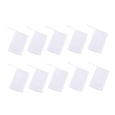 Baluue 10pcs Efficient Bubble Maker Foaming Mesh Soap Pouch Net Drawstring for Quick Drying