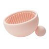 WOONEKY 1pc Portable Silicone Makeup Brush Bowl Efficient Brush Washing Pad for Home and Salon Use Adorable Design Compact Fun Appearance Essential Makeup Tool view 1