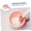 WOONEKY 1pc Portable Silicone Makeup Brush Bowl Efficient Brush Washing Pad for Home and Salon Use Adorable Design Compact Fun Appearance Essential Makeup Tool view 2