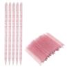 Cuticle Pusher, Cuticle Stick Orange Sticks For Nails Double End Cuticle Manicure Pedicure Sticks 100pcs Nail Cuticle Pusher Manicure Pedicure Tool For Home Salon (Rose Red) view 1