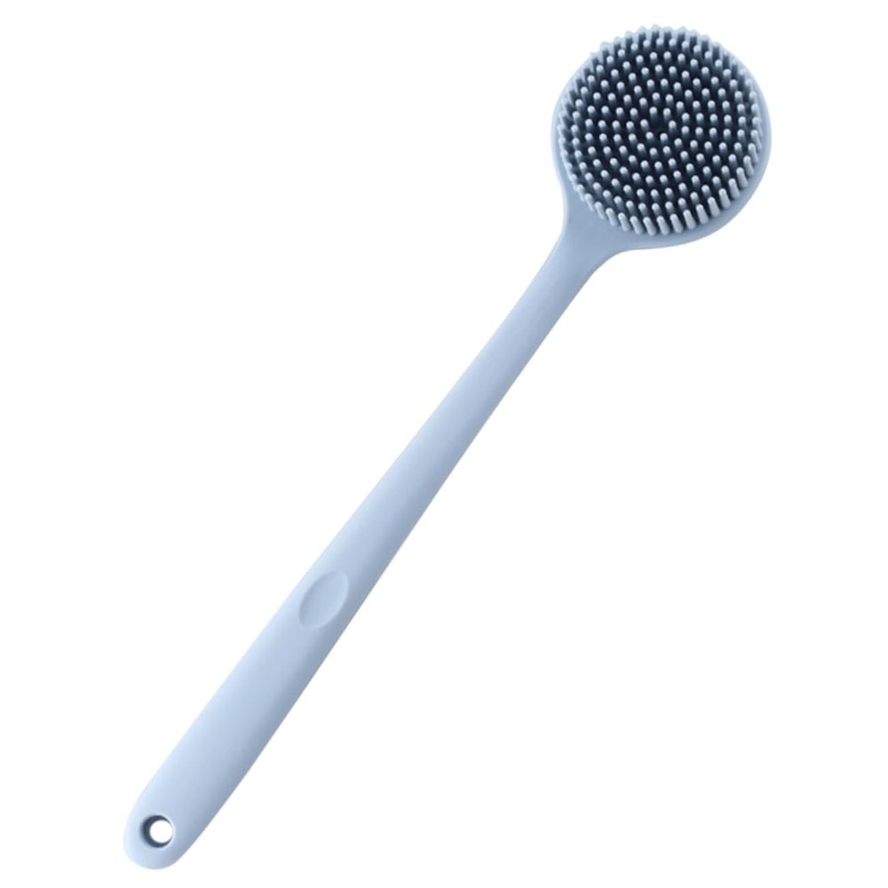 Baluue Silicone Back Scrubber Body Buffer for Shower Men Long Handle Bath Brush Exfoliating Brush