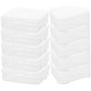 Baluue 10pcs Makeup Sponge Holder Travel Case Portable Powder Puff Storage Box for Makeup Accessories for Organizing and Keeping Sponges Clean Triangular Square Designs view 1