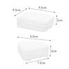 Baluue 10pcs Makeup Sponge Holder Travel Case Portable Powder Puff Storage Box for Makeup Accessories for Organizing and Keeping Sponges Clean Triangular Square Designs view 2