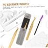 Baluue 3pcs Sturdy Makeup Tool Container Lash Extension Tweezers Organizer Case Pouch for Travel and Home Use view 3