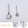 FRCOLOR 2pcs Zinc Alloy Face Mask Applicator Tool Rounded Head Moisturizing Lip Mask Spoon for Skincare Reusable Cosmetic Spatula view 3