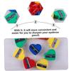 GETAJGHSD 60pcs Heart Shape Pencil Sharpeners Single Hole Design for Makeup and Eyebrow Pencils Compact Sharpener for Home and School Use view 3