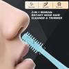 Nose Hair Trimmer,2024 New Double Sided 2-in-1 Nasal Hair Cutter, Nose Hair Removal Razors,Manual Hair Remover Tool,360 Rotating Nose Hair Trimmer with Ear Picker for Men Women (Multicolor 5PCS) view 2