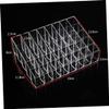 WOONEKY Lipstick Organizer Slots Makeup Storage Display Stand for Vanity Dresser and Bathroom Countertop for Lipsticks Lip Gloss and Cosmetics view 2