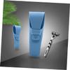 Healeved 3pcs Silicone Razor Covers Manual Shaver Protective Cases for Travel and Lightweight Razor Sleeves in Black Dark Gray and Nordic Blue for Storage view 4