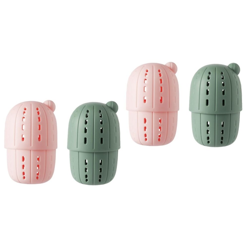 minkissy 4pcs Mini Silicone Makeup Sponge Storage Case and Breathable Cosmetic Holder for Home and Travel Use Lightweight and Portable Design Random Colors