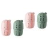 minkissy 4pcs Mini Silicone Makeup Sponge Storage Case and Breathable Cosmetic Holder for Home and Travel Use Lightweight and Portable Design Random Colors view 1