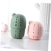 minkissy 4pcs Mini Silicone Makeup Sponge Storage Case and Breathable Cosmetic Holder for Home and Travel Use Lightweight and Portable Design Random Colors view 2