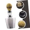 minkissy Gentlemen's Shaving Set Beard Brush with Soft Bristles Soap Bowl and Stylish Stand for Effortless Shaving Experience view 3