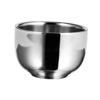 Gogogmee 2pcs Men's Shaving Bowl Brush Practical Stainless Steel Beard Bubble Bowl Easy to Clean and Store view 1
