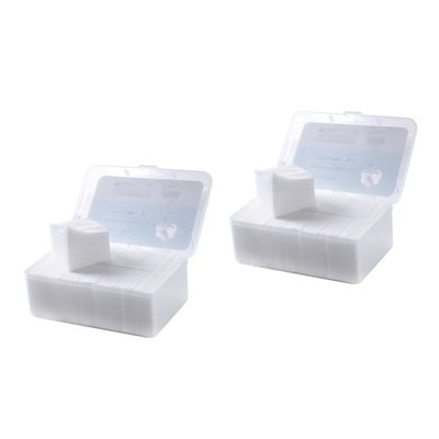 Gogogmee 2000pcs Makeup Pads Thin Non-Woven Cosmetic Remover Pads with Storage Box Skin-Friendly for Makeup Removal Toner Application and Daily Skin Care