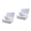 Gogogmee 2000pcs Makeup Pads Thin Non-Woven Cosmetic Remover Pads with Storage Box Skin-Friendly for Makeup Removal Toner Application and Daily Skin Care view 1