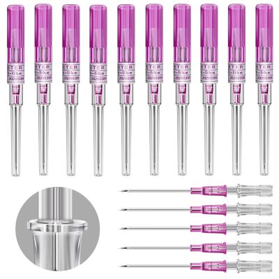 Catheter Piercing Needles 10Pcs - Prgislew 20G IV Catheter Needles Ear Nose Piercing Needles Hollow Needles for Lip Tongue Belly Cartilage Piercing Kit Piercing Supplies