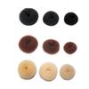 Baluue 3pcs Sponge Bun Maker Black Hair Donut Styling Tools for Elegant Ballerina Buns for Dance and Everyday No Damage to Hair view 1